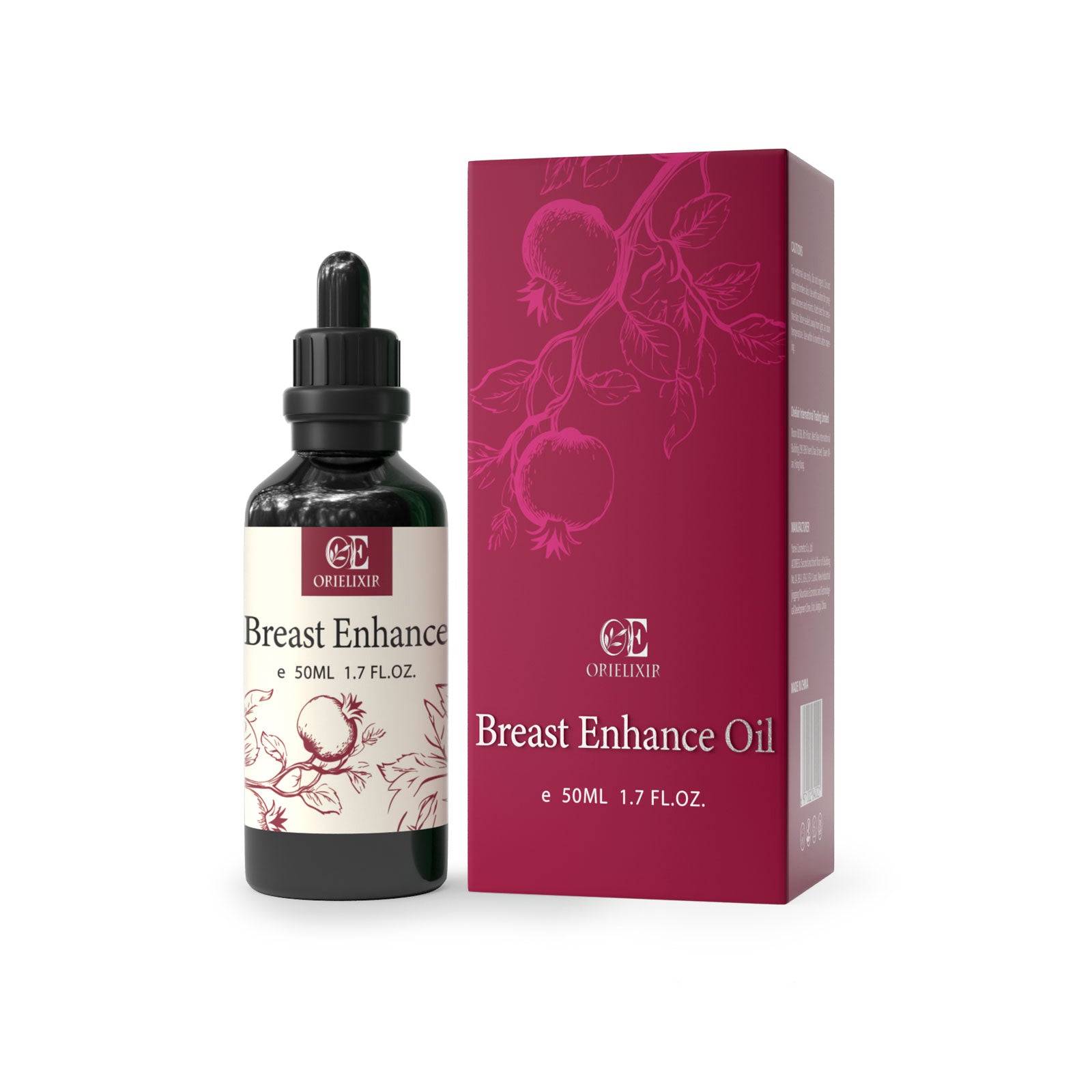 OriElixir Bloom Curve Oil ｜Natural Fullness, Feminine Grace – 100% Natural Massage Oil